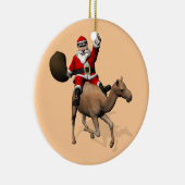 Santa Claus Riding A Camel Keramikornament (Rechts)