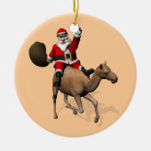 Santa Claus Riding A Camel Keramikornament (Vorne)