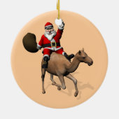 Santa Claus Riding A Camel Keramikornament (Hinten)