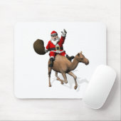 Santa Claus Riding A Camel Mousepad (Mit Mouse)
