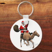 Santa Claus Riding A Camel Schlüsselanhänger (Vorderseite)