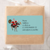 Santa Claus Riding A Donkey (Insitu)