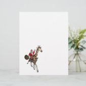 Santa Claus Riding A Giraffe (Stehend Vorderseite)