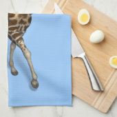 Santa Claus Riding A Giraffe Handtuch (Viertel Falte)