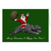 Santa Claus Riding A Gray Panther (Vorderseite (Horizontal))