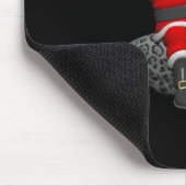 Santa Claus Riding A Gray Panther Mousepad (Ecke)