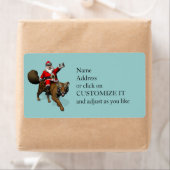 Santa Claus Riding A Tiger (Insitu)