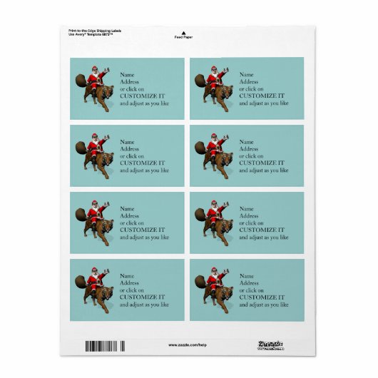 Santa Claus Riding A Tiger (Vorne)