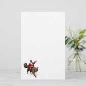 Santa Claus Riding A Tiger Briefpapier (Stehend Vorderseite)