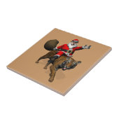 Santa Claus Riding A Tiger Fliese (Seite)
