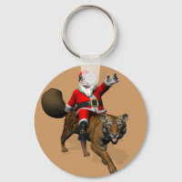 Santa Claus Riding A Tiger