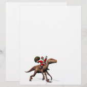 Santa Claus Riding auf Deinonychus (Vorne/Hinten)