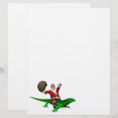 Santa Claus Riding Green Lizard (Vorne/Hinten)