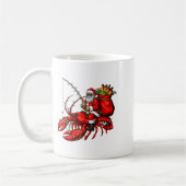 Santa Claus Riding Lobster Lights Christmas Fishin Kaffeetasse (Links)