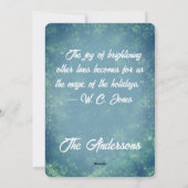 Santa Claus Riding Western Weihnachten (Rückseite)