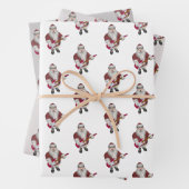 Santa Claus Rock Star Geschenkpapier Set (Beispiel)