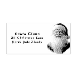 Santa Claus Rücksendeadresse Nordpol Gummistempel