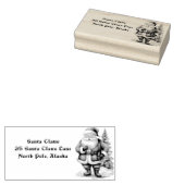 Santa Claus Rücksendeadresse Nordpol Gummistempel (Stempel)