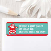 Santa Claus Rücksendeadressen-Aufkleber (Insitu)