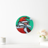 Santa Claus Runde Wanduhr (Zuhause)