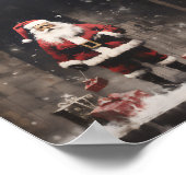 Santa Claus Rural Mural Poster (Ecke)