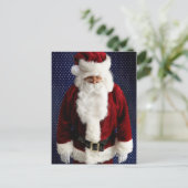 Santa Claus Sad Feiertagspostkarte (Stehend Vorderseite)