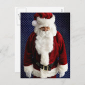 Santa Claus Sad Feiertagspostkarte (Vorne/Hinten)