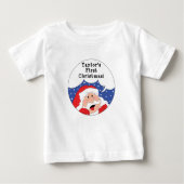 Santa Claus sagt Baby T-shirt (Vorderseite)