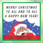 Santa Claus sagt Fensterklammer Fensteraufkleber (Blatt 3)