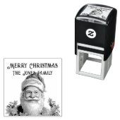 Santa Claus Saint Nicholas Weihnachten personalisi Permastempel (Beispiel)
