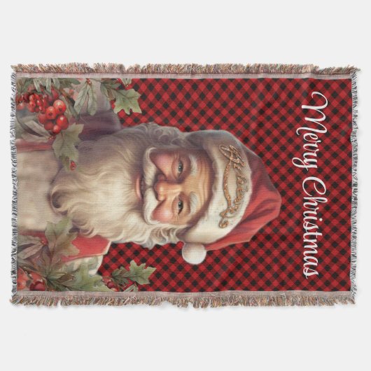 Santa Claus Saint Nicholas Weihnachtsfeiern Decke (Vorderseite)