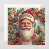 Santa Claus Saint Nicholas Weihnachtsfeiern Einladung (Vorne/Hinten)