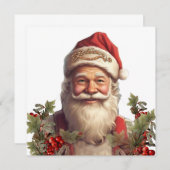 Santa Claus Saint Nicholas Weihnachtsfeiern Einladung (Vorne/Hinten)