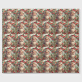 Santa Claus Saint Nicholas Weihnachtsfeiern Geschenkpapier (Flach)