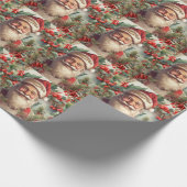 Santa Claus Saint Nicholas Weihnachtsfeiern Geschenkpapier (Ecke)