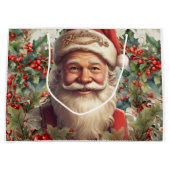 Santa Claus Saint Nicholas Weihnachtsfeiern Große Geschenktüte (Vorderseite)