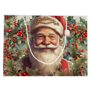 Santa Claus Saint Nicholas Weihnachtsfeiern Große Geschenktüte