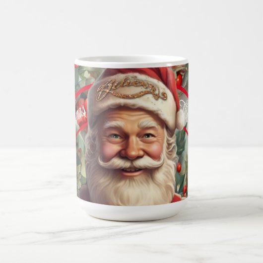 Santa Claus Saint Nicholas Weihnachtsfeiern Kaffeetasse (Mittel)