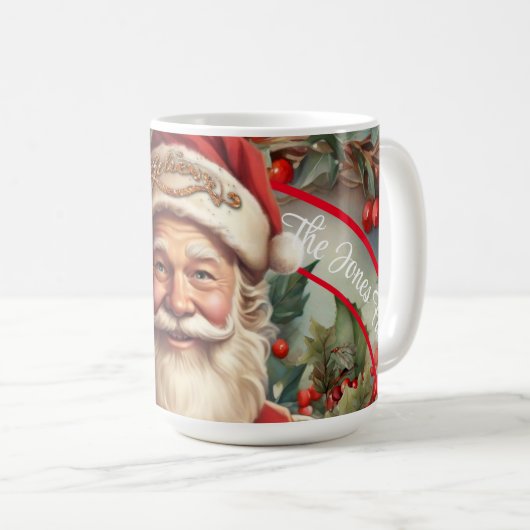 Santa Claus Saint Nicholas Weihnachtsfeiern Kaffeetasse (VorderseiteRechts)