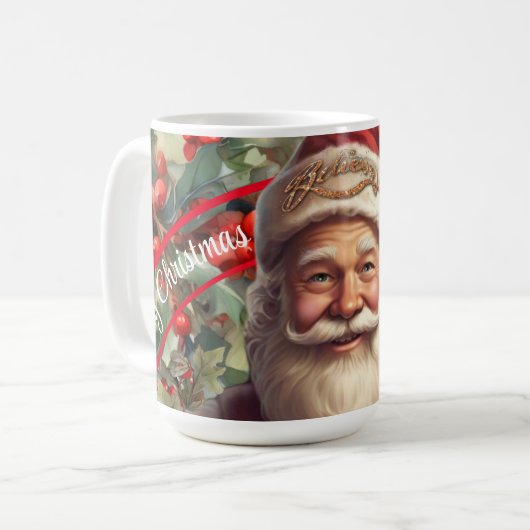 Santa Claus Saint Nicholas Weihnachtsfeiern Kaffeetasse (Vorderseite Links)