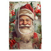 Santa Claus Saint Nicholas Weihnachtsfeiern Mittlere Geschenktüte (Rückseite)