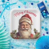 Santa Claus Saint Nicholas Weihnachtsfeiern Pappteller (Party)