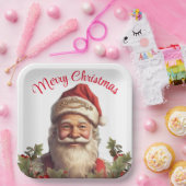 Santa Claus Saint Nicholas Weihnachtsfeiern Pappteller (Party)
