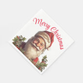 Santa Claus Saint Nicholas Weihnachtsfeiern Serviette (Ecke)
