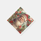 Santa Claus Saint Nicholas Weihnachtsfeiern Serviette (Ecke)