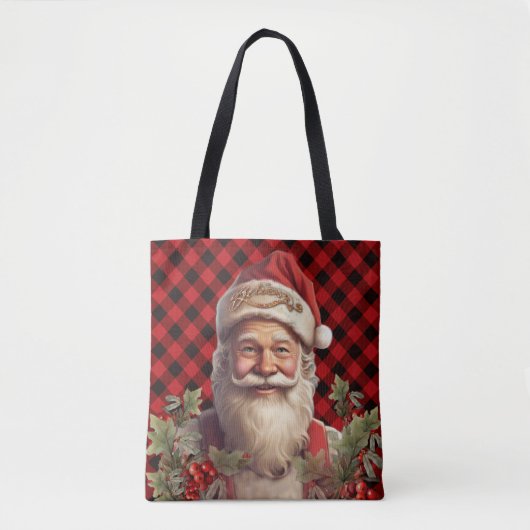 Santa Claus Saint Nicholas Weihnachtsfeiern Tasche (Vorderseite)