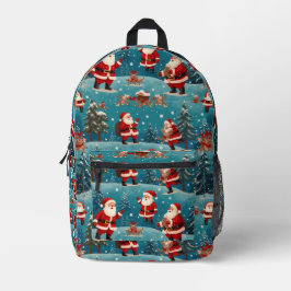 Santa Claus Sak 2 Bedruckter Rucksack