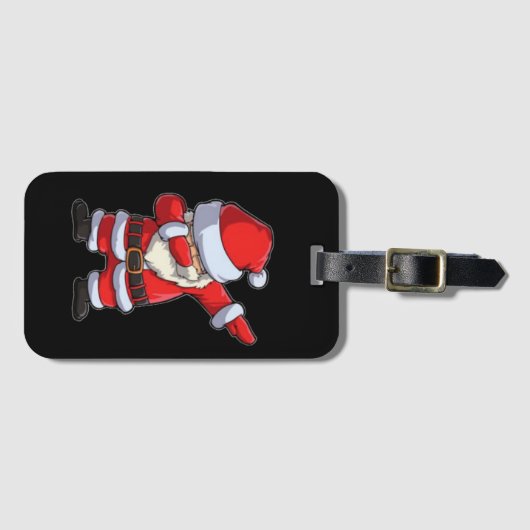 Santa Claus Salute Gepäckanhänger (Vorderseite (Horizontal))