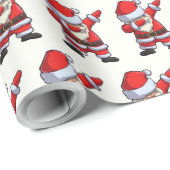 Santa Claus Salute Geschenkpapier (Rolleneckpunkt)
