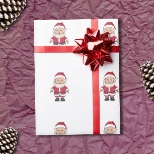 Santa Claus - Santon Spielzeugpuppe Weihnachten Geschenkpapier